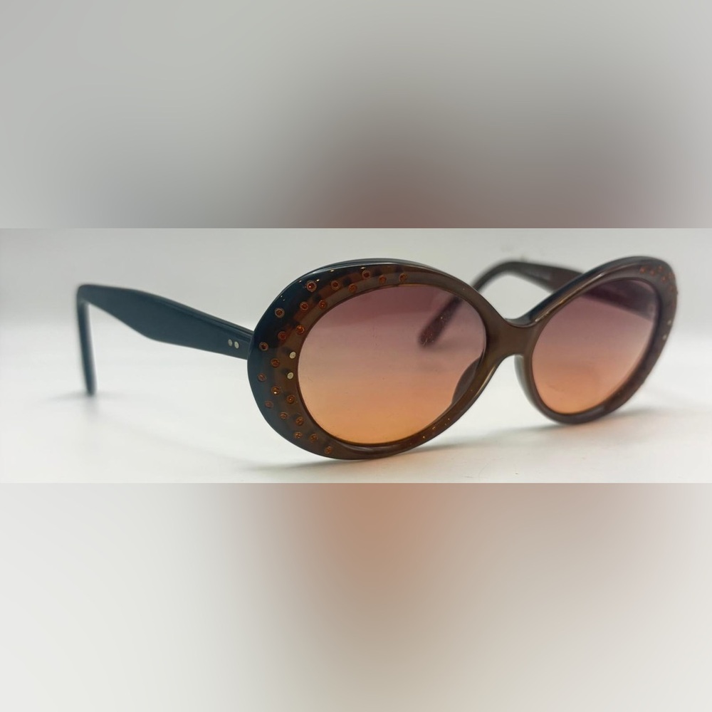 Morgenthal Frederics Reverse 3896 Brown Oval Sunglasses Frames Only